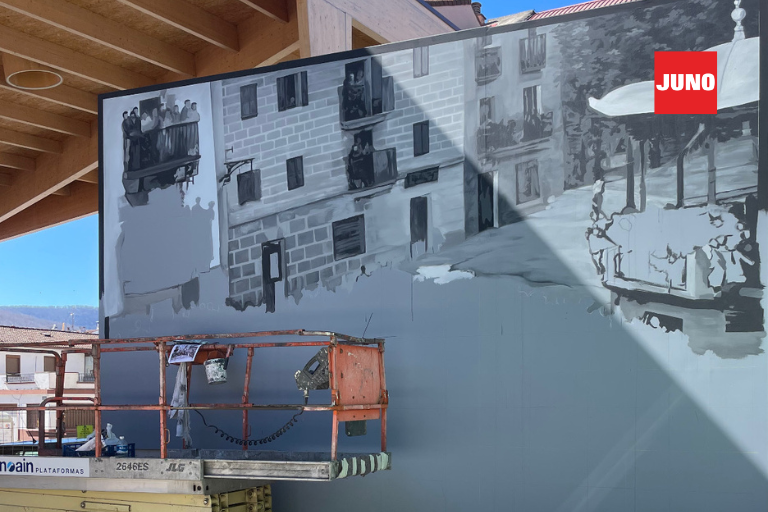 Arte urbano con sello JUNO: Iker Uribe apuesta por Junokril mate y Aquadur