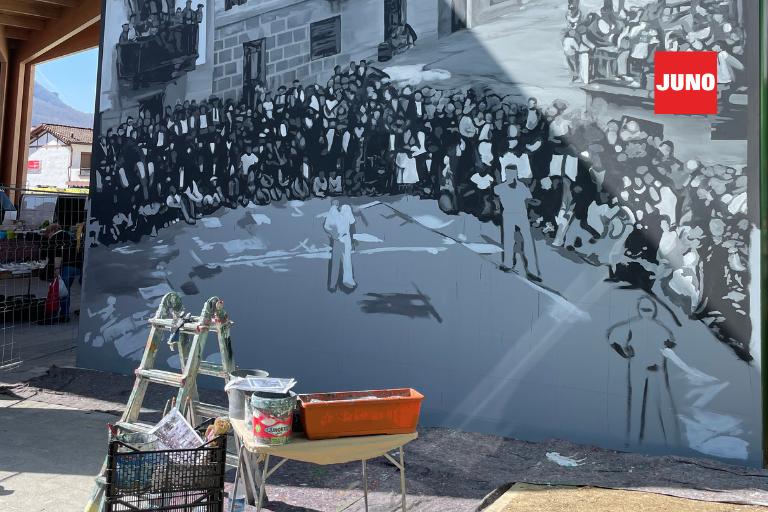 Arte urbano con sello JUNO: Iker Uribe apuesta por Junokril mate y Aquadur