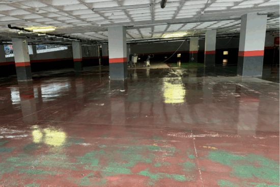 Renovación completa del garaje de BM Supermercado en Majadahonda con sistemas JUNO