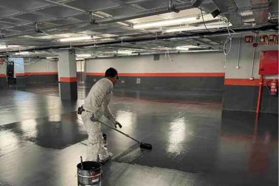 Renovación completa del garaje de BM Supermercado en Majadahonda con sistemas JUNO