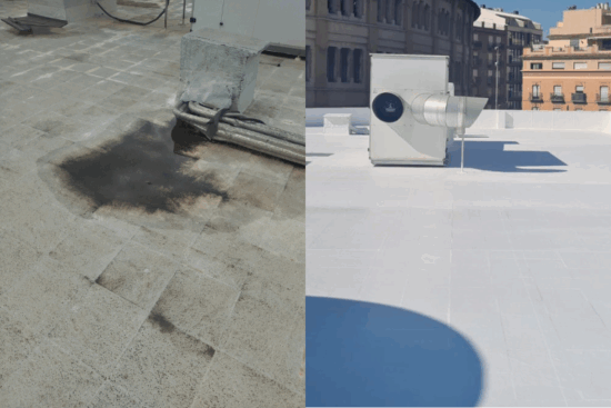 Azotea impermeabilizada con Junoteras PUR en Murcia