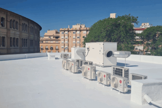 Azotea impermeabilizada con Junoteras PUR en Murcia